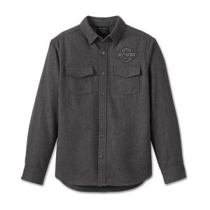 Camisa Hombre Harley-Davidson® Men Shadow Shirt – Gris