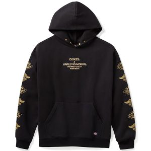 Sudadera Hombre Dickies x Harley-Davidson® Men Dickies x H-D Eagle Sleeve Hoodie – Antracita