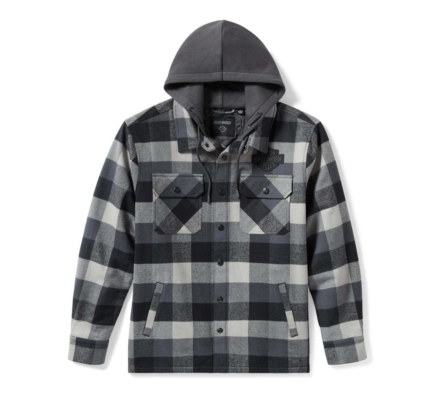 Chaqueta con Capucha Hombre Harley-Davidson® Men Traveler Hooded Shirt Jacket – Negro