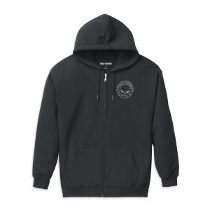 Sudadera con Capucha y Cremallera Hombre Harley-Davidson® Men Skull Graphic Zip Front Hoodie