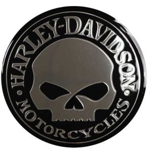 Pegatina Harley-Davidson® Silver Skull Classic Emblema